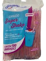 Canudo Grosso Milk Shake Açái Vitamina Drink festa caipirinha sucos bebidas densas 21cmx10mm 100un