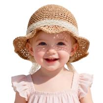 Canudo infantil Sun Hat Zando Wide Brim para bebês de 12 a 18 meses