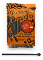 Canudo Mexedor Preto Colher Drink Suco Caipirinha Canudinho Plástico Descartável Festa Bebida