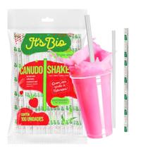 Canudo Milk Shake C/1000 Bio Strawplast 8Mm Transparente Canudo Milk Shake C/1000 Bio Strawplast 8Mm Transparente