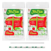 Canudo Milk Shake C/200 Unid Bio Strawplast 8Mm Transparente Canudo Milk Shake C/200 Unid Bio Strawplast 8Mm Transparente