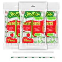 Canudo Milk Shake C/300 unid Bio Strawplast 8mm Transparente Canudo Milk Shake C/300 unid Bio Strawplast 8mm Transparente