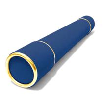 Canudo Para Formatura Em Camurça Azul Royal Kit 10 Unidades - Locabeca