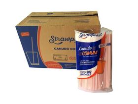 Canudo Plástico Comum Para Drink 21Cm Embalado (1Cx) C/3000 - Straw // Mazel