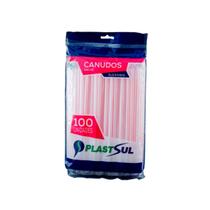 Canudo sachê flexível plastsul c/ 100 un