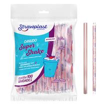 Canudo Super Milk Shake Reforçado 10mm 100 Unid Vermelho Canudo Super Milk Shake Reforçado 10mm 100 Unid Vermelho