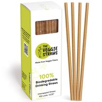 Canudos biodegradáveis The Veggie Straws 100 unidades Canudos biodegradáveis The Veggie Straws 100 unidades