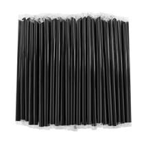 Canudos Boba RENYIH 400 unidades de canudos pretos Jumbo Smoothie