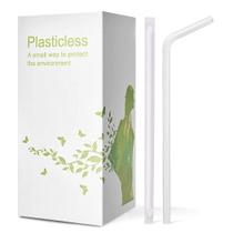 Canudos compostáveis KTOB 100% à base de plantas, 200 unidades