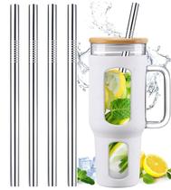Canudos de aço inoxidável de 12,3 cm para Stanley 1.2L e Simple Modern
