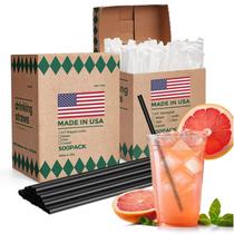 Canudos de plástico Glotoch Express 1000 unidades embalados individualmente