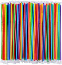 Canudos de plástico SONGNASS embalados individualmente, 100 unidades de 33 cm