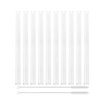 Canudos De Vidro De Borosilicato Reutilizáveis ecológicos De 10 Unidades Para Bebidas De Bar De