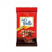 CANUDOS DE WAFFER RECHEIO CREMOSO CHOCOL 120g
