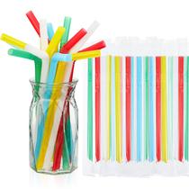 Canudos flexíveis Bendy Tessco, 300 unidades para Bubble Tea, Milkshake