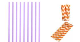 Canudos Halloween para Drinks Bebidas- Coloridos- 300un