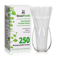 Canudos para beber à base de plantas StrawPanda (pacote de 250) PLA