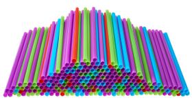 Canudos para beber DuraHome, 250 unidades, sem BPA, de cores variadas