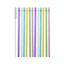 Canudos Reutilizáveis Com Glitter, Pacote Com 12 Para Copos Stanley De 16, 20, 30 E 40 OZ, Jarra De