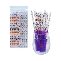 Canudos Reutilizáveis Que Mudam De Cor Para O Halloween, Tubo De Plástico Duro Durável Para Festas Canudos Reutilizáveis Que Mudam De Cor Para O Halloween, Tubo De Plástico Duro Durável Para Festas