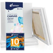 Canvas Artkey de 8 x 10 polegadas, pacote com 10, perfil 5/8, 100% algodão Canvas Artkey de 8 x 10 polegadas, pacote com 10, perfil 5/8, 100% algodão