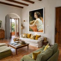 Canvas Perugini A Caixa de Pandora 90x60cm Mold Branca Canvas Perugini A Caixa de Pandora 90x60cm Mold Branca