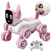 Cão Robô Cachorro Inteligente Recarregável Interativo Controle Remoto Dança Luzes Música Kizumba -