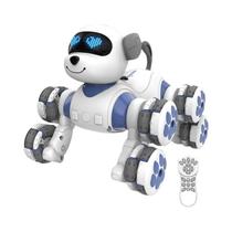 Cão Robô RC Interativo Inteligente Com Controle Remoto, Brinquedo Biônico Programável Para Crianças, Cão Robô RC Interativo Inteligente Com Controle Remoto, Brinquedo Biônico Programável Para Crianças,