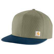 Cap Carhartt Firm Duck Flat Brim para homens Dusty Olive