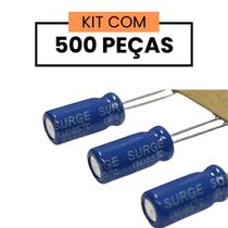 Cap Eletr 1uf/50v 5x11mm 85g - Kit 500 Peças