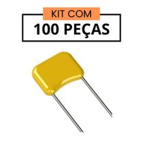 Cap Eletr 2,2uf/50v 5x11mm 85g - Kit 100 Peças