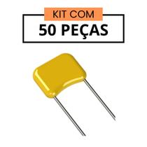 Cap Eletr 2,2uf/50v 5x11mm 85g - Kit 50 Peças