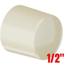 Cap Tampão Aquatherm Soldável CPVC Bege Para Tampar Canos Tubo Água Quente 1/2” Polegada 20mm Tigre