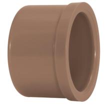 Cap Tampão Plug Conexão PVC Marrom Soldável Femea Para Água Fria E Esgoto De 1” Polegadas Amanco