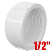 Cap Tampão Soldável Roscável PVC Branco Para Tampar Canos Tubos Água Fria 1/2” Polegada 20mm Tigre
