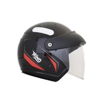 Cap Wind V3 Visor Tecno Pt/Verm