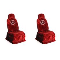 Capa 2 Bancos Individuais Pelúcia Chinil MB Atego