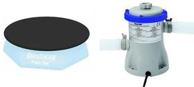 Capa 2,44 inflável Bestway 58032 Bomba Filtro Bestway 1249 LH 110v 58511