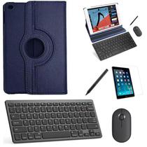 Capa 360 Azul Teclado, Mouse, Pel, Can Stylus iPad 9 10.2