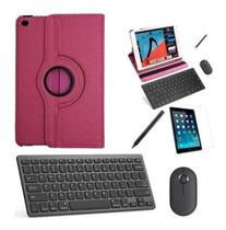 Capa 360 Rosa Teclado, Mouse, Pel, Can Stylus iPad 9 10.2