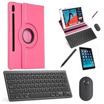 Capa 360 Rosa Teclado, Mouse, Pel, Stylus Galaxy Tab S7 T870 Capa 360 Rosa Teclado, Mouse, Pel, Stylus Galaxy Tab S7 T870