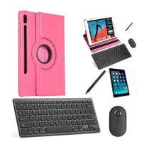 Capa 360 Rosa Teclado, Mouse, Pel, Stylus Galaxy Tab S8 X706 Capa 360 Rosa Teclado, Mouse, Pel, Stylus Galaxy Tab S8 X706
