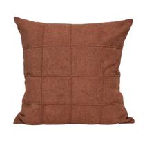 Capa 50x50 cm Nervuras Com Tecido Boucle Terracota