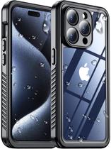 Capa à Prova d'Água Red2Fire para iPhone 15 Pro Max com Protetor de Tela