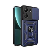 Capa À Prova De Choque Xiaomi Redmi 13C 4G Com Protetor De Câmera Deslizante E Suporte Magnético