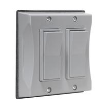 Capa à prova de intempéries para interruptor de 2 módulos BELL 5127-0 cinza Capa à prova de intempéries para interruptor de 2 módulos BELL 5127-0 cinza