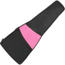 Capa Acolchoada Violão Folk Clássico Nylon Rosa Soft Case