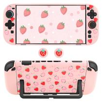 Capa acoplável RHOTALL Pink Strawberry para Nintendo Switch 2