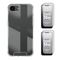 Capa Acrílica + 2 Películas Vidro Compativel Com iPhone 16e