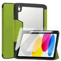 Capa Acrílico Com Slot Caneta Para iPad 10ª A2757 + Película